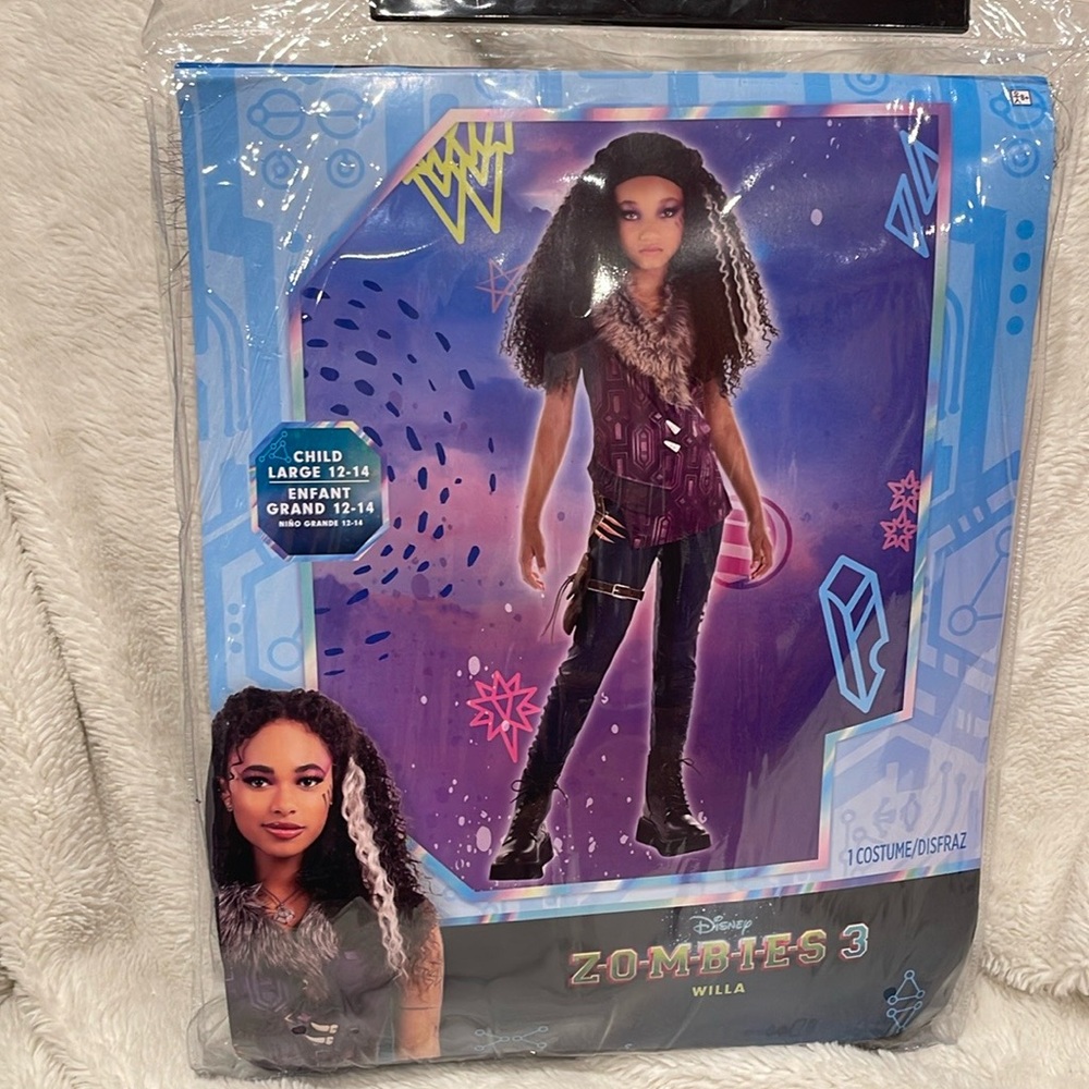Disney Zombies 3 Willa Kids Costume - Purple and Black